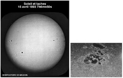 Soleil et taches