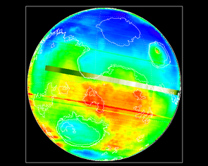 Altimétrie de Mars mesurée par VIRTIS