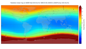 Carte de débit de dose lors d'un gros événement solaire à particules (20&nbsp;(...)