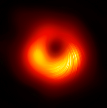 Image en lumière polarisée du trou noir supermassif au coeur de la galaxie&nbsp;(...)