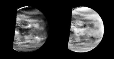 Nuages de Vénus vus par Galileo