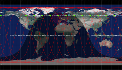Trace au sol de PicSat en 24h