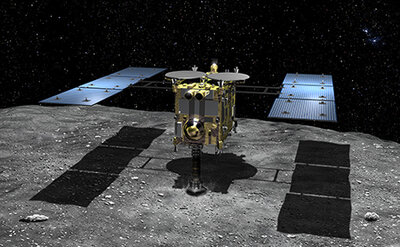 Vue d'artiste de la mission Hayabusa2