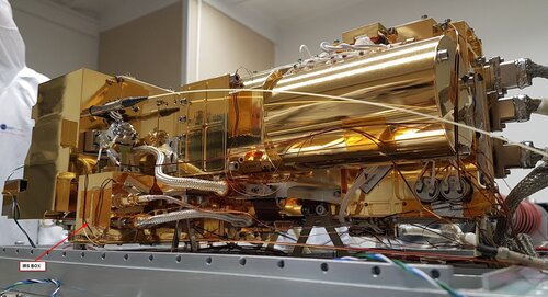 Vue sur l'IRS du modèle de qualification du module SuperCam Mast&nbsp;(...)