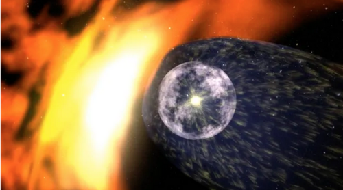 L'héliosphère, bulle d'influence du vent solaire dans le milieu (...)