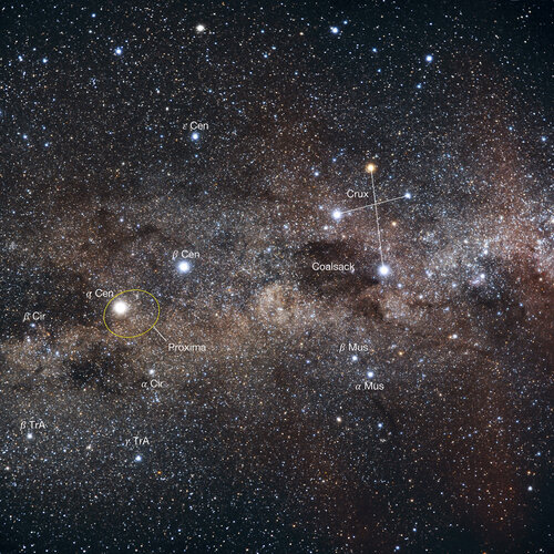 Orbite de Proxima autour d'Alpha Centauri