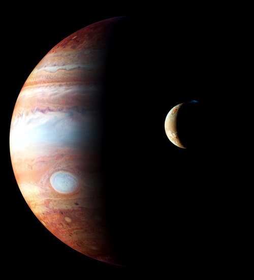 Jupiter et son satellite Io