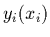 $y_i(x_i)$
