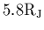 $5.8{\rm R_J}$